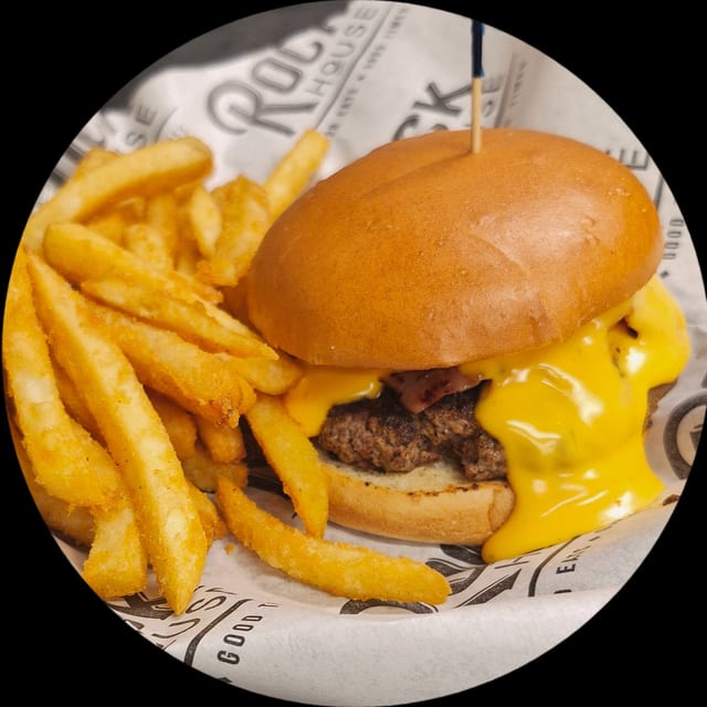 Hot Ham & Cheese Burger.