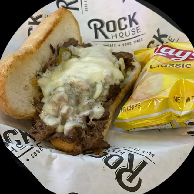 Philly Cheese Steak Sandwich.