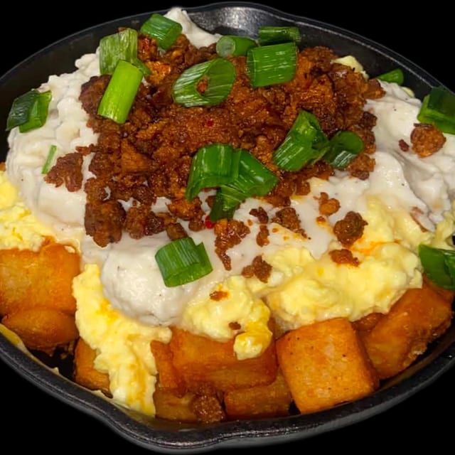 Message in a Breakfast Skillet.