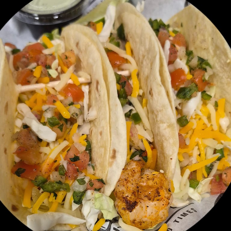 Delicious Shrimp Tacos Await